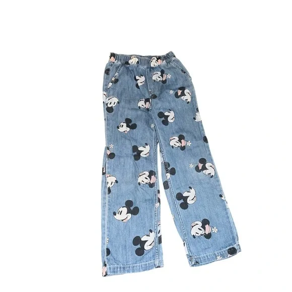 H&M Kids Blue Mickey Mouse Jeans - Picture 2 of 6